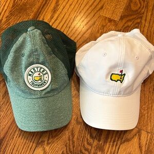 MASTERS Green and White Tournament Hats (2)